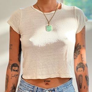 Ozma Crop Tee Natural